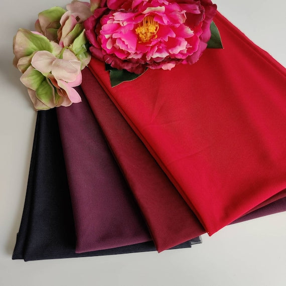 Tulle elastic, stretch net/stretch mesh, elastic net for sewing bra and panties black, dark red, burgundy, plum IDpwx8