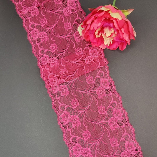 elastic <tc>lace</tc> raspberry, berry. Price per 1/2 meter IDsx4