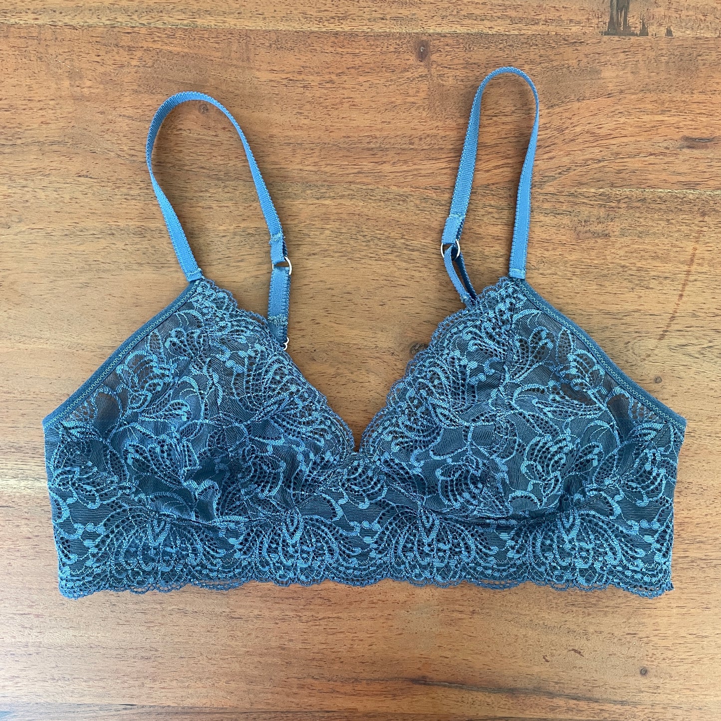 SAHAARA BRA Nähpaket mit Spitze. View C: Full lace. Petrol