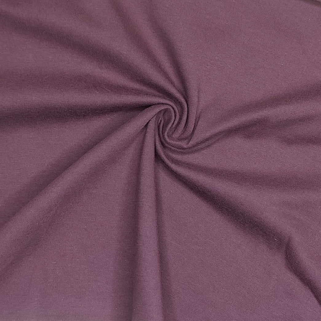 Weicher Zwickelstoff aus Baumwolljersey, 0,3 Meter, geeignet als Zwickelfutter zum Nähen von Slips in pflaume