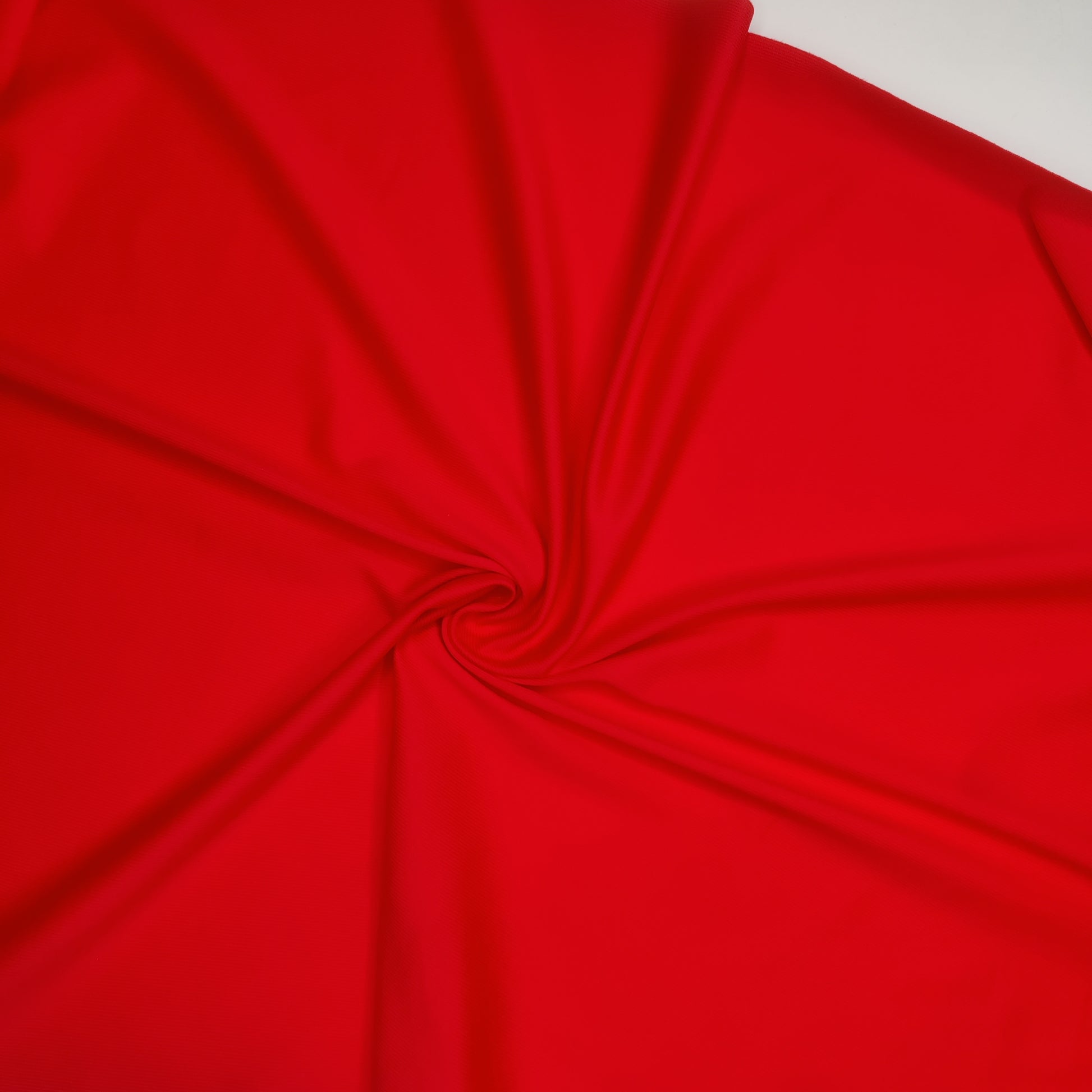 rotes Mikro-Duoplex Futter als BH- und Korsettstoff, stabile Einzugware zum Abfüttern und Stabilisieren von Lingerie