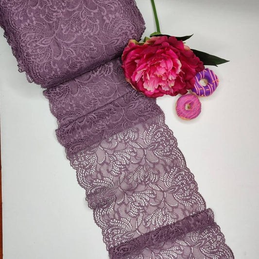 elastic <tc>lace</tc> in lilac, price per 1/2 meter IDsx4