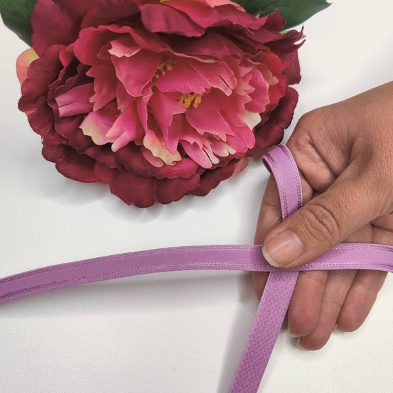 10-12 mm bra strap/strap elastic pink, magenta, lavender, lilac, salmon pink, salmon pink, lavender IDtrx20