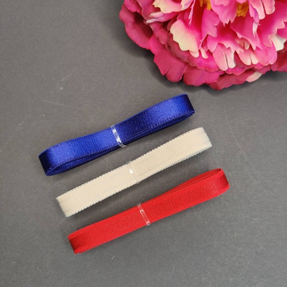 13 mm bra strap, strap elastic, strap elastic red, off-white, beige, blue, black IDtrx20